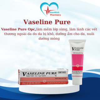  Son Dưỡng VASELINE Pure Làm Mềm và Hỗ Trợ Phòng Nứt Môi Hương Dâu  Tuýp 10g  