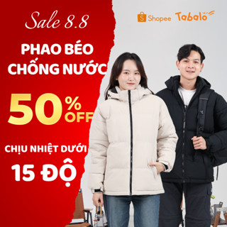 Áo Phao Nam Nữ Tabalo Retro Nuptse - Áo Phao Béo Đại Hàn Mùa Đông Có Mũ Tháo Rời, Áo Khoác Phao Cực Ấm