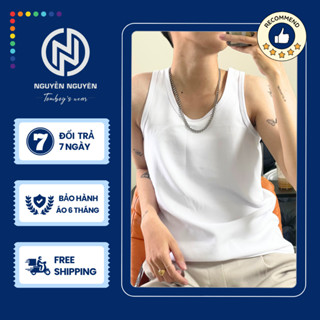 Áo Ba Lỗ Nịt Ngực Tomboy Dáng Dài Cotton Nam Tròng Cổ Thể Thao Gym Bigsize Form Suông NGUYỄN NGUYÊN TOMBOY'S WEAR