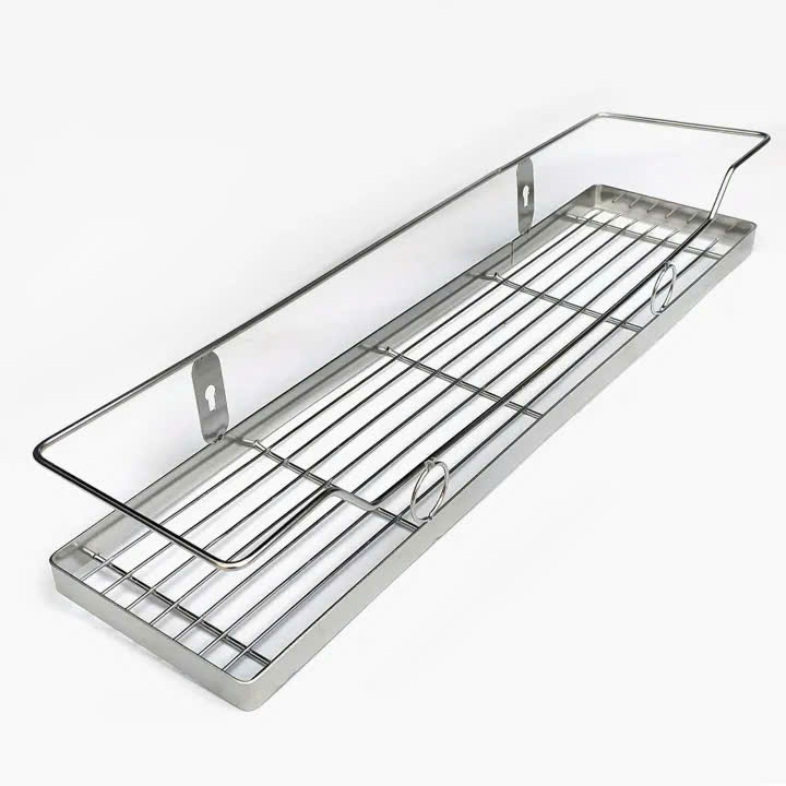 Kệ Khay Gia Vị Inox 1 Tầng Treo Tường – Inox 201 Chống Gỉ – Đủ Size 12x30 → 12x60cm – Gọn Bếp, Tiện 