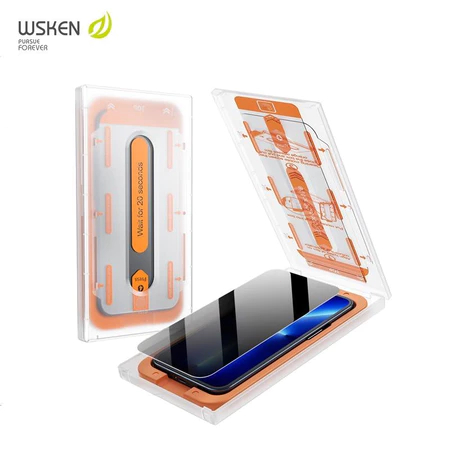 WSKEN Kính cường lực cho iPhone17 16 15 14 13 12 11 Pro Max - Bộ bảo vệ màn hình toàn diện 2 miếng -