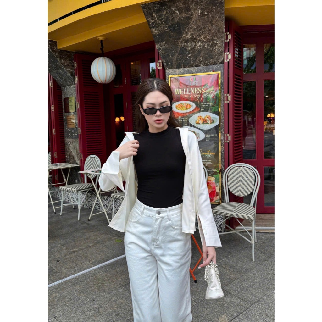 THE QUẠO - Quần Jean Nữ Lưng Cao Ống Suông Nhiều Màu Basic ( Dài 95cm - 100cm - 105cm) R1604_419 | BigBuy360 - bigbuy360.vn