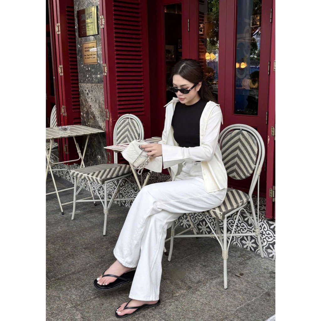 THE QUẠO - Quần Jean Nữ Lưng Cao Ống Suông Nhiều Màu Basic ( Dài 95cm - 100cm - 105cm) R1604_419 | BigBuy360 - bigbuy360.vn