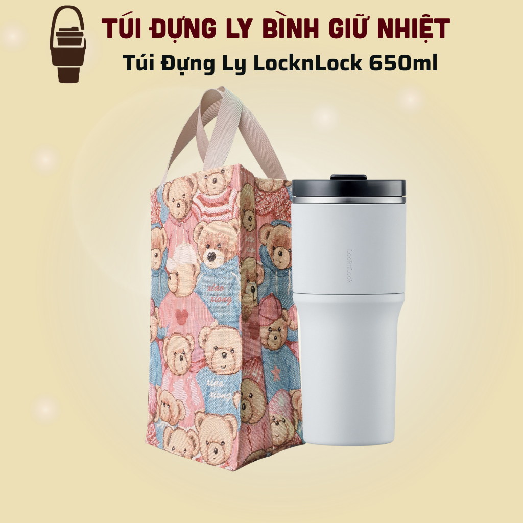 Túi Đựng Ly Giữ Nhiệt Lock&Lock Metro Drive 650m - Hàng May Thủ Công