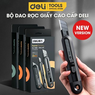 Bộ Dao Rọc Giấy Chính Hãng DELI - Thiết Kế Tinh Tế Chất Liệu Cao Cấp Bền Bỉ