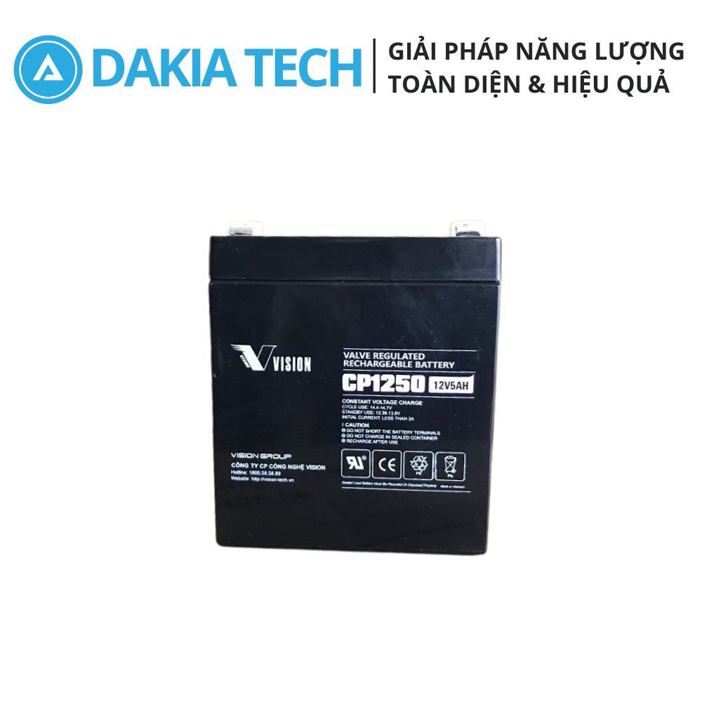 Ắc quy Vision 12V 5Ah Model CP1250