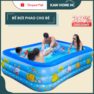 Bể bơi cho bé KAW, 3 Tầng, Dày Dặn, Bền Đẹp, Chống Trượt Nhiều Kích Thước Giao Siêu Tốc