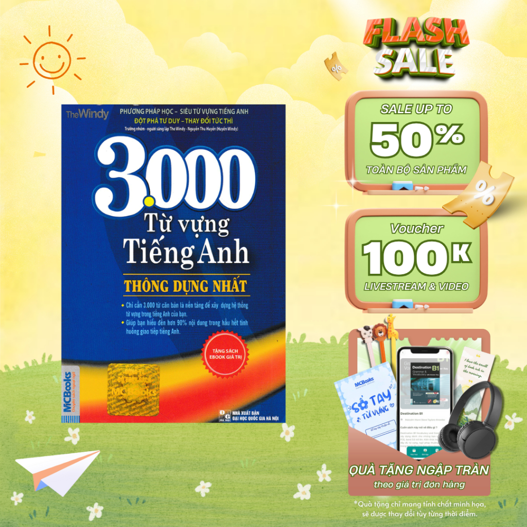 Sách - 3000 Từ Vựng Tiếng Anh Thông Dụng Nhất - MCBooks Chính Hãng