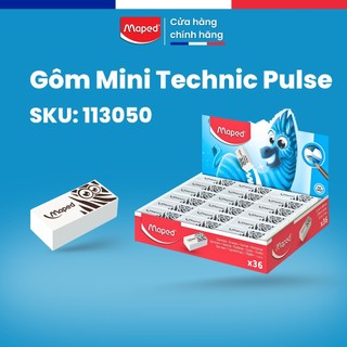 Gôm Mini Technic Pulse Maped SKU: 113050 - Tẩy Siêu Sạch, Thiết Kế Độc Đáo. Thương Hiệu Pháp [Chính Hãng]