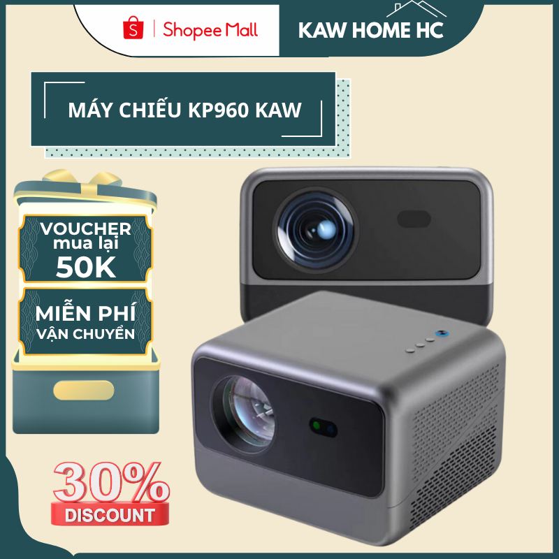 Máy Chiếu Mini, Máy Chiếu Mini Siêu Nét Kaw K960 Chất Lượng Tốt,Độ sáng lớn độ phân giải Full HD