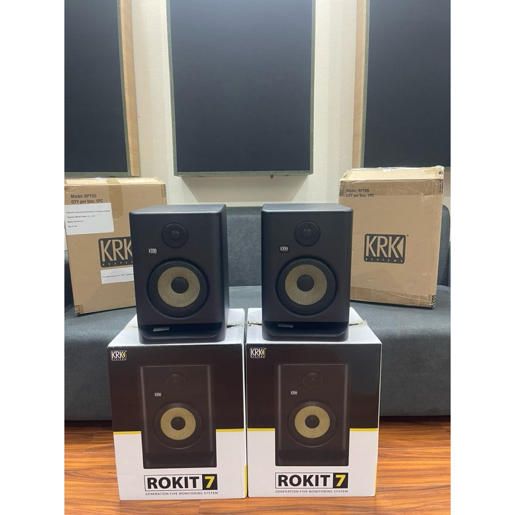 Loa kiểm âm KRK 7G5,Soundcard Apollo Twin Duo USB,Tai nghe kiểm âm Sennheiser hd25 Amperior