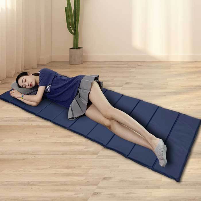 Đệm ngủ văn phòng, Nệm gấp gọn cho 1 người - 2 người nằm, Thảm topper gọn nhẹ như chiếu ngủ ở nhà tr