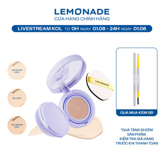 [LIVESTREAM KOL] Combo Lemonade Phấn nước Supermatte NoMakeup15g & Chì kẻ mày siêu mảnh Micro Eyebrow 0,1g