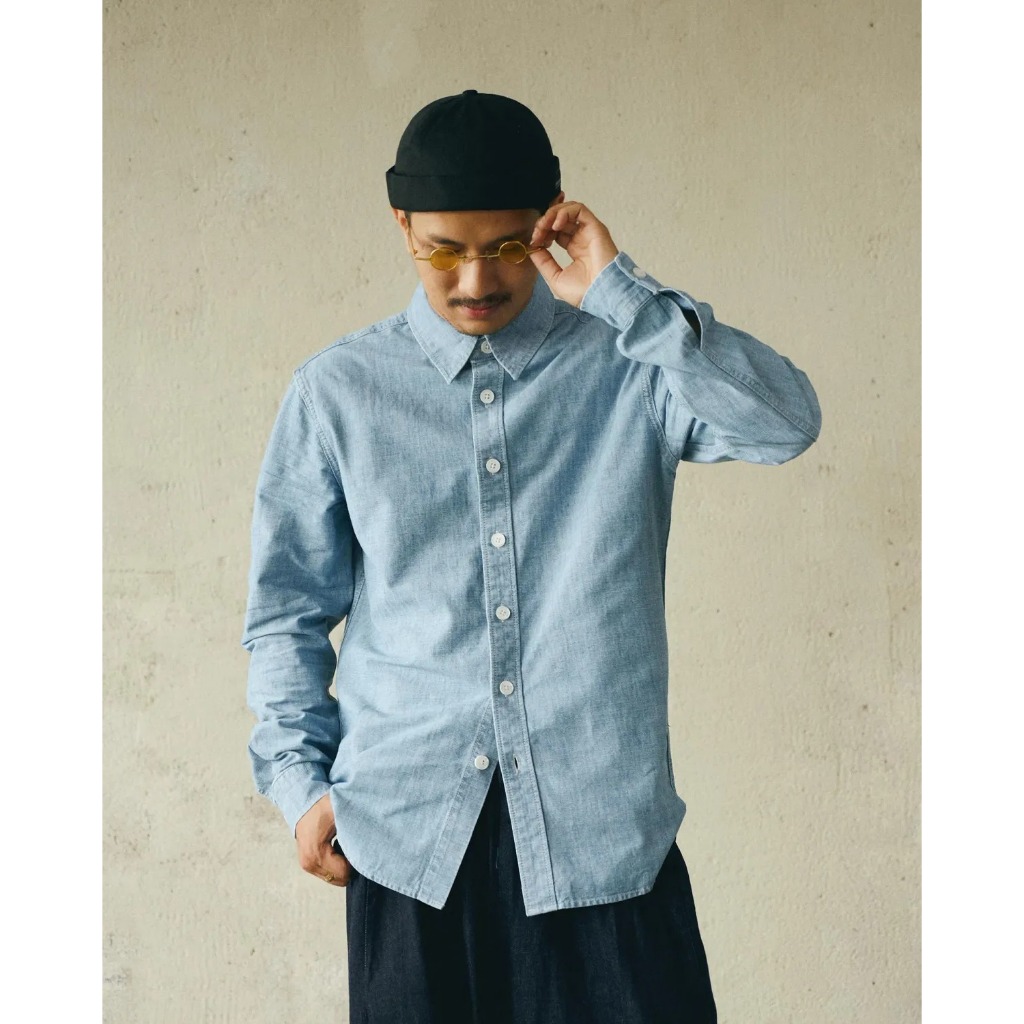 Áo sơ mi denim tay dài nam Form Fitted - RT 10S25DSH012 | ROUTINE CÀ MAU