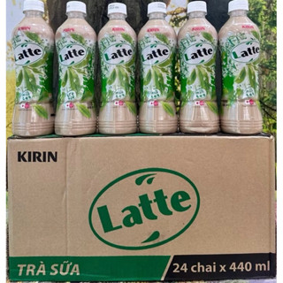 THÙNG 24 CHAI TRÀ SỮA/ TRÀ TRÁI CÂY SỮA ĐÀO / MÃNG CẦU LATTE KIRIN 440Ml
