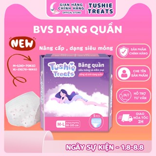 [Che tên SP] Băng vệ sinh dạng quần TUSHIE TREATS, đủ size M/L(40-70KG), XL/2XL(78-98KG)