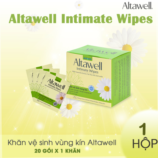 Khăn Vệ Sinh Vùng Kín Phụ Nữ Dành Cho Mẹ Bầu Altawell Intimate Wipes