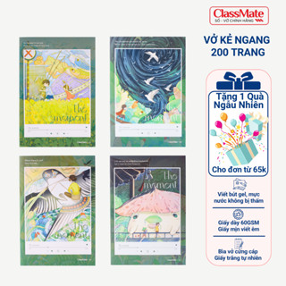 Vở Kẻ Ngang B5 Classmate, Vở Kẻ Ngang Có Chấm 200 Trang, Bìa The Moment Chống Nước,  Tập Học Sinh Ghi Chép NB5-20-0205