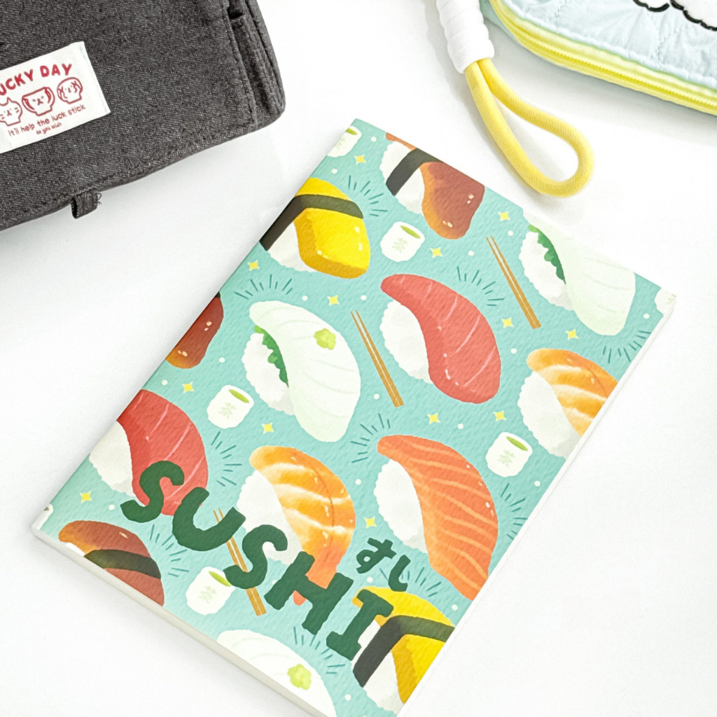 Sổ vở MZHS Food sushi 17 x 24cm 200 trang - Mix