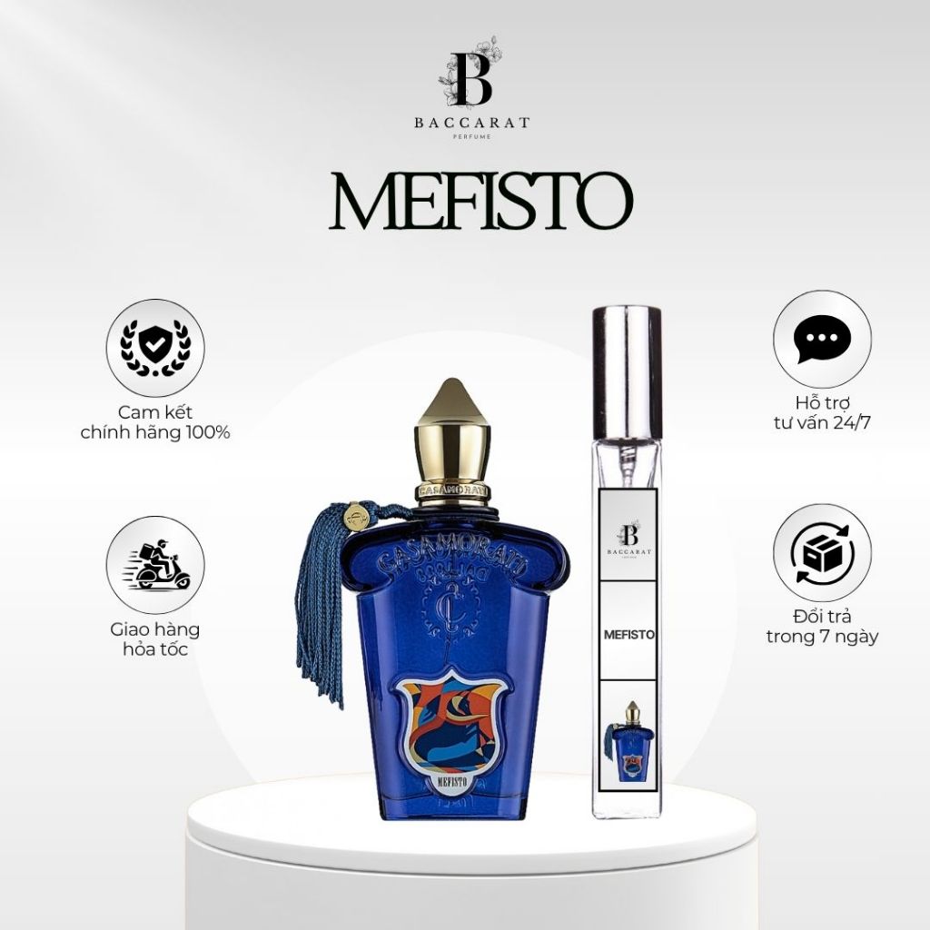 Nước Hoa Nam Mefisto EDP Chiết 10ml - Mùi Hương Tự Tin, Phóng Khoáng, Thu Hút - BACCARAT PERFUME