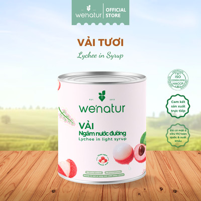 Vải Ngâm Nước Đường Đóng Lon 565g