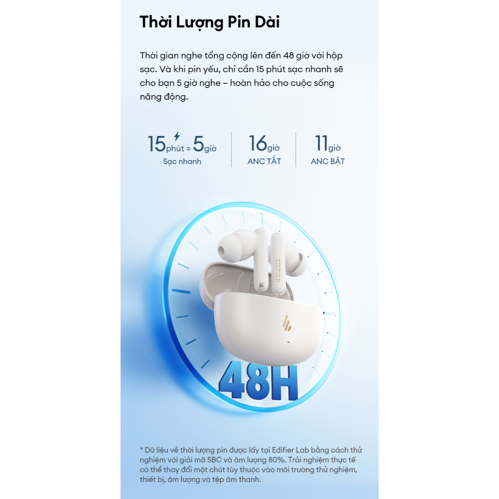 Tai Nghe Bluetooth Nhét Tai EDIFIER X5 PRO| Chống Ồn Chủ Động | Thời Gian Sử Dụng Tới 31H | Bảo Hành 15 Tháng | BigBuy360 - bigbuy360.vn