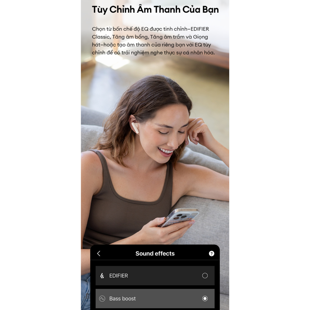 Tai Nghe Bluetooth Nhét Tai EDIFIER X5 PRO| Chống Ồn Chủ Động | Thời Gian Sử Dụng Tới 31H | Bảo Hành 15 Tháng | BigBuy360 - bigbuy360.vn