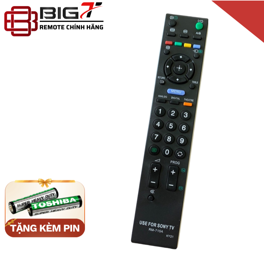 Điều khiển tivi Sony RM-715A LCD thay thế cho RM-791 RM-836 RM-837 RM-Y167 RM-YDO21 remote tv sony L