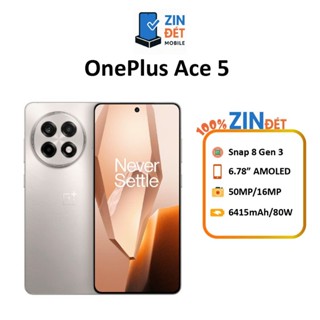  Điện thoại Oneplus ACE 5 Snapdragon 8 Gen 3 Nguyên Seal Pin 6415 bảo hành 6 tháng tất cả lỗi từ nhà sản xuất 