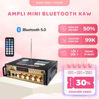 Ampli Mini Bluetooth KAW BT-298A Công Suất Lớn Loa Bass Max 25 - Âm ly Gia Đình, Ô tô Chơi Nhạc Cực Đỉnh