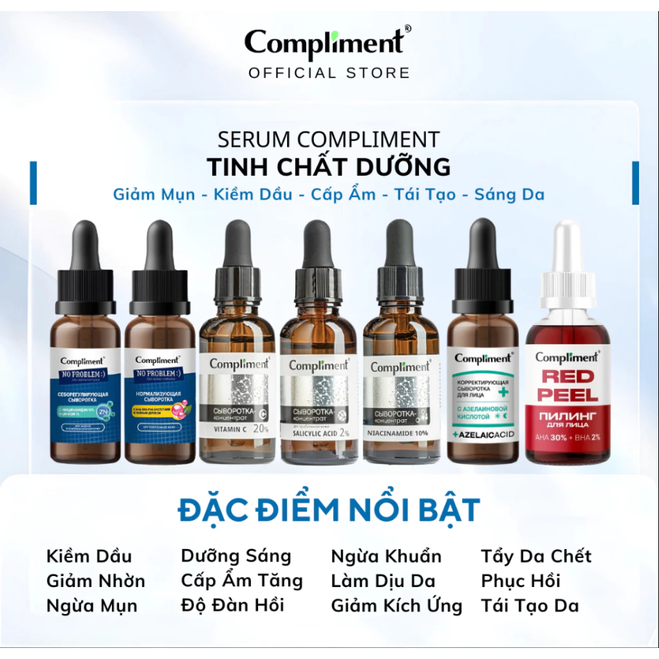 Serum Dưỡng Da Compliment Niacinamide 10% 27ml Kiềm Dầu, Giảm Thâm Mụn Sáng Da | BigBuy360 - bigbuy360.vn