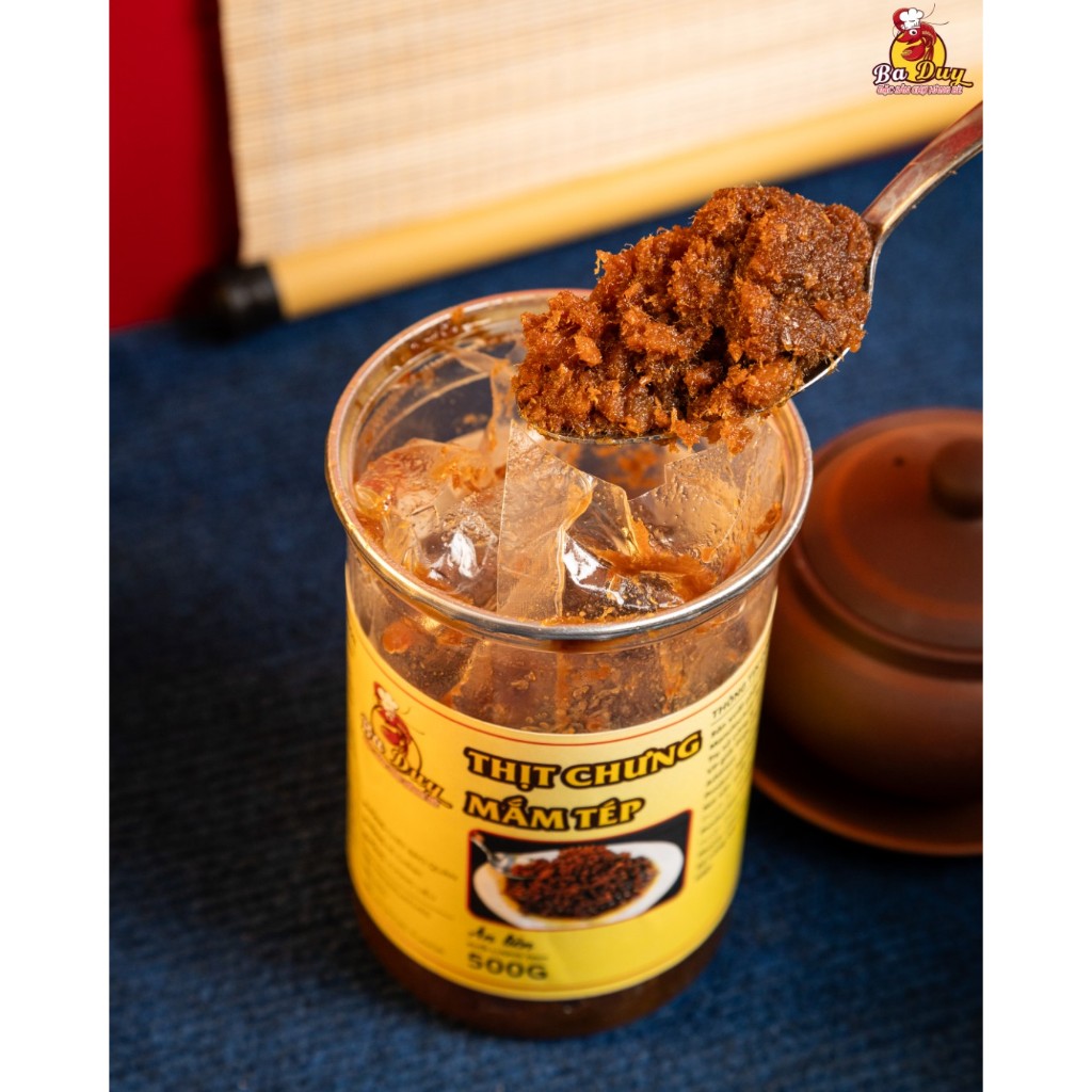 mắm tép chưng thịt Ba Duy hàng chất lượng cao , nguyên liệu sạch 300g (hộp)