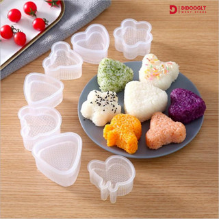  Set 7 Khuôn Làm Cơm Nắm Sushi Tạo Hình Dễ Thương -  Khuôn Ép Tạo Hình Chống Dính Chất Liệu An Toàn 
