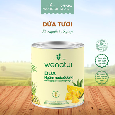 Dứa Miếng Ngâm Nước Đường Đóng Lon 565g