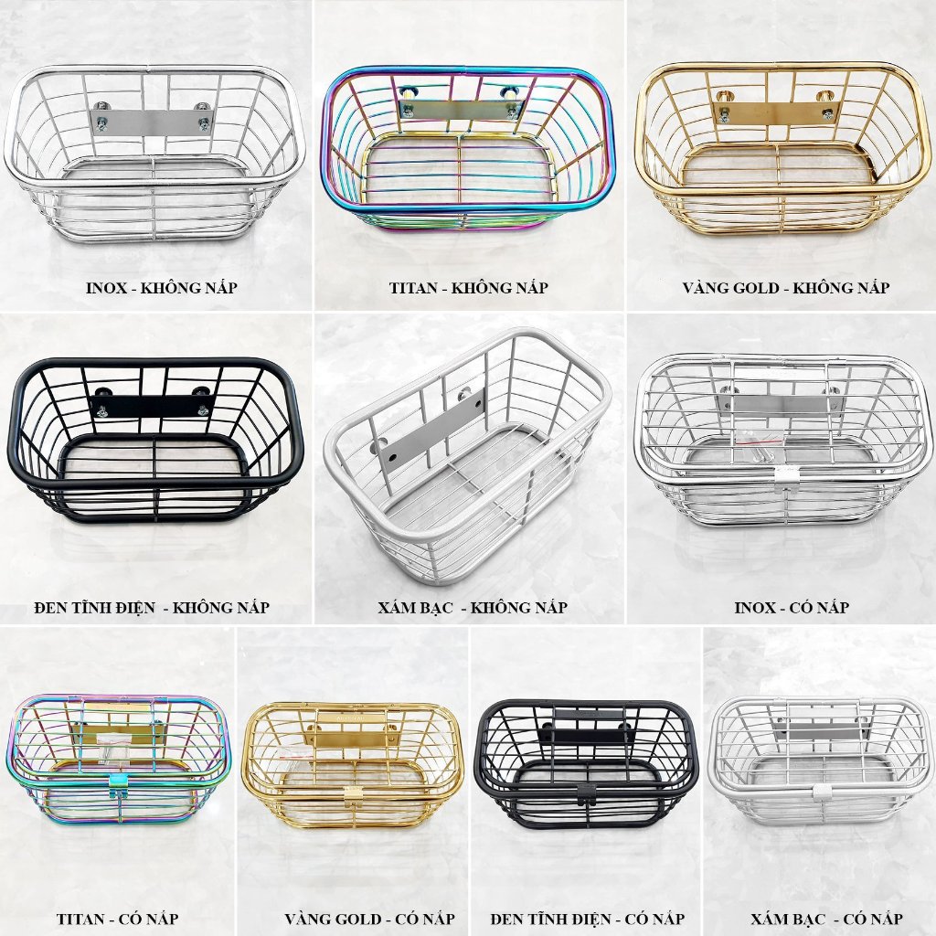 [Scoopy 2019-2025] Rổ mini - rổ tròn cho Scoopy 2019-2025 inox dày nhiều màu Artistar