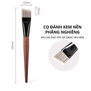 Cọ Tán Nền Đầu Phẳng Nghiêng My Destiny đầu dẹt siêu mỏng mềm mịn chuyên nghiệp MD900