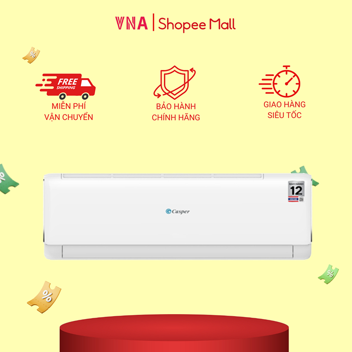 Điều hòa Casper Inverter ProAir 1 chiều 1.5HP JC-12IU36 - Mới 2025
