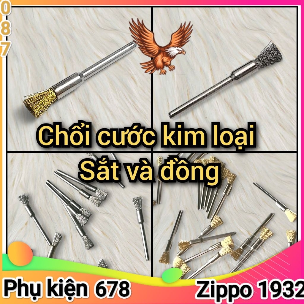 [Phụ kiện Zippo] Chổi vệ sinh Zippo sắt và đồng