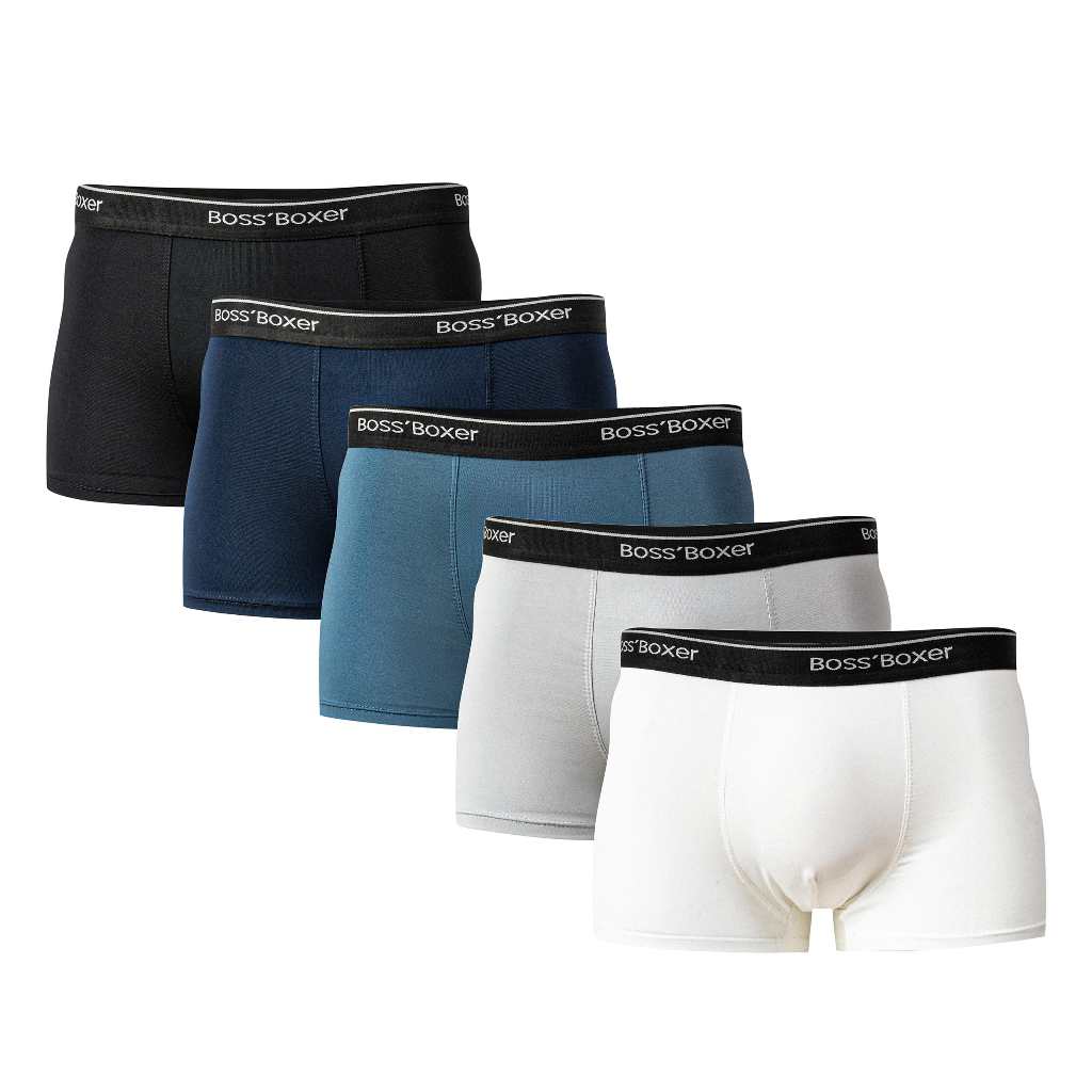 Quần Lót Boxer Nam [ COMBO 5C] BO02 thun lạnh thoáng khí co giãn 4 chiều set 5 màu