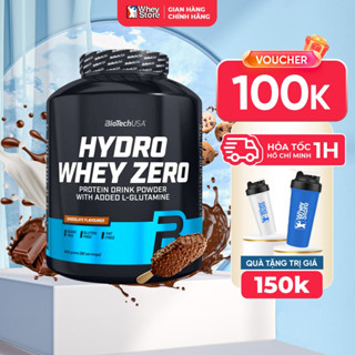 Sữa Tăng Cơ Giảm Mỡ Hydro Whey Zero 4lbs, Whey Protein Hydrolyzed BioTechUSA, Hũ 1.814kg Chính Hãng