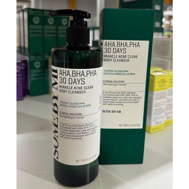 Some By Mi Sữa tắm AHA-BHA-PHA 30 Days Miracle Acne Clear Body Cleanser 400g