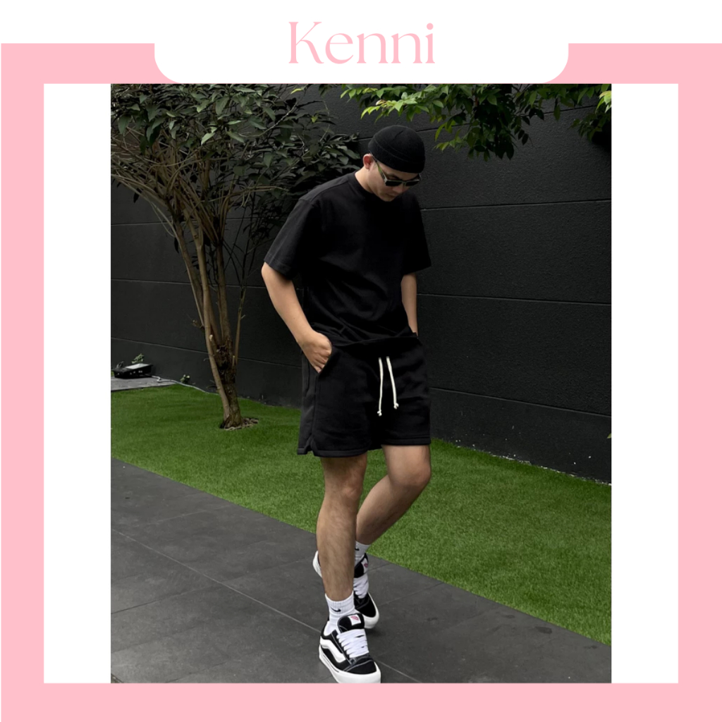Quần short đùi nam nữ thun nỉ bông cotton trơn basic KENNI SHOP , thể thao , đứng form , gọn gàng th