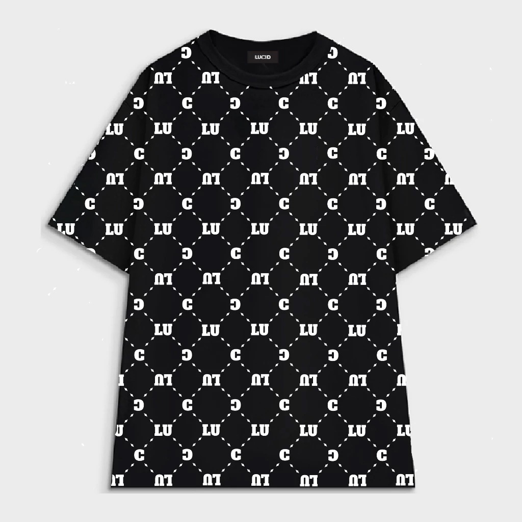 Áo Thun Local Brand Unisex LUCID Monogram Nam Nữ Tay Lỡ From Rộng Chất Cotton