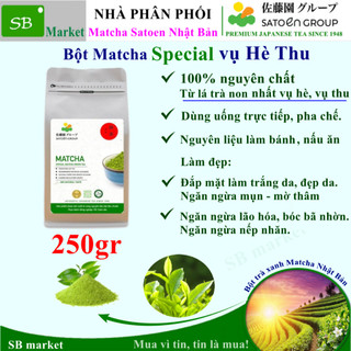  Bột Matcha SPECIAL Satoen 250g | Matcha Nhật Bản Nguyên Chất | Pha Latte Trà Sữa Làm Bánh Kem 
