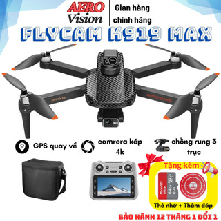  Flycam K919 tay cầm màn hình rc tích hợp GPS camera 4K gimbal chống rung Drone FPV cao cấp 