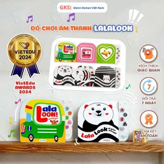 Sách Âm Thanh Lalalook Đồ Chơi Kích Thích Thị Giác Não Bộ Phát Triển Cho Bé Sơ Sinh