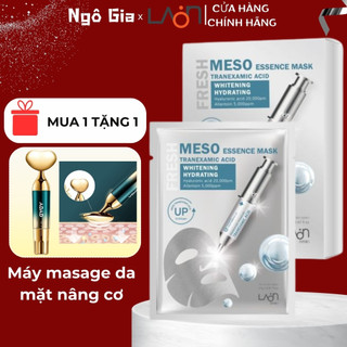    Hộp 10 Miếng   Mặt Nạ Bạc Trắng Da Giảm nám Tàn Nhang Cấp Ẩm LAONMEDI MESO TRANEXAMIC ACID ESSENCE MASK 