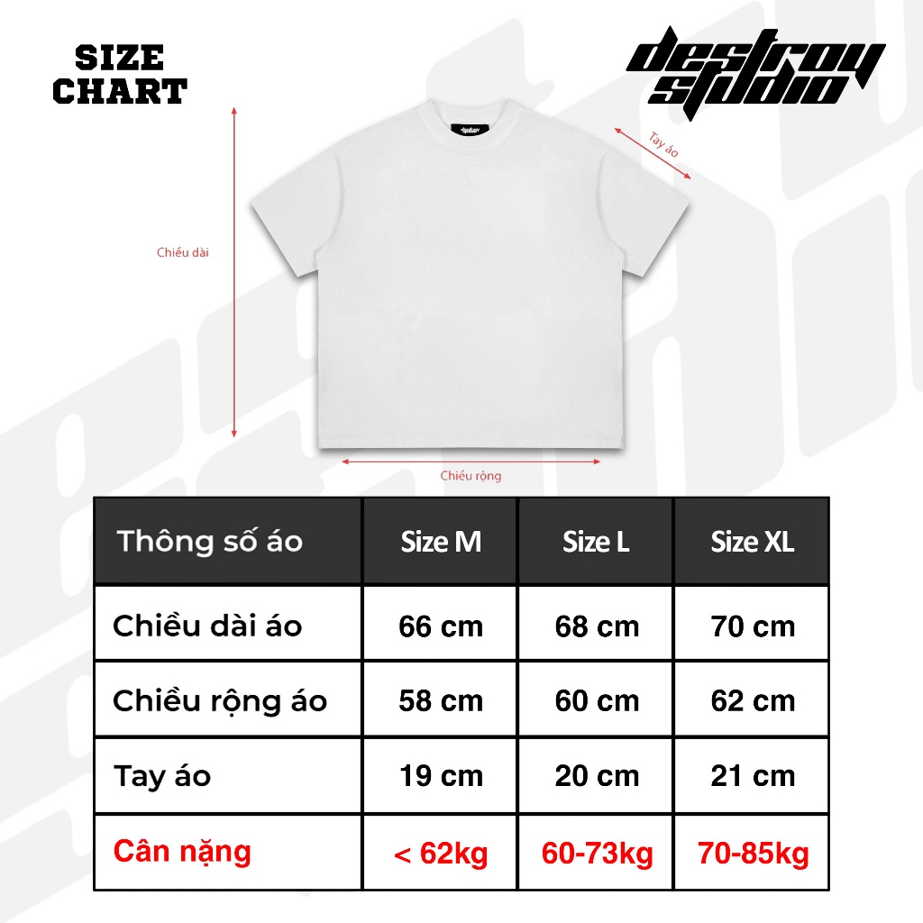Áo Thun TEE BOXY Destroy Studio - Áo thun trơn BOXY 4 màu - Áo Phông Nam Nữ BOXY Cotton | BigBuy360 - bigbuy360.vn