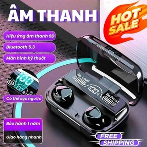 Tai Nghe Bluetooth M10 Chất Lượng Âm Thanh chân thật, Kết Nối Ổn Định Với Công Nghệ Bluetooth V5.3