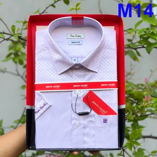 Áo Sơ Mi Nam, Sơ Mi Kẻ Caro Tím Nhạt Nhỏ Ngắn Tay, Sơ Mi Nam Mẫu Thị Trường Hàn Quốc M14